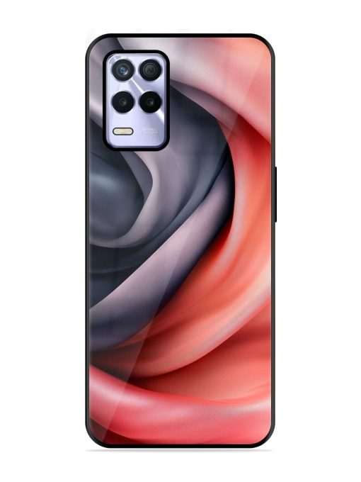 Swirling Silk Glossy Soft Edge Case for Realme 8S (5G) Chachhi