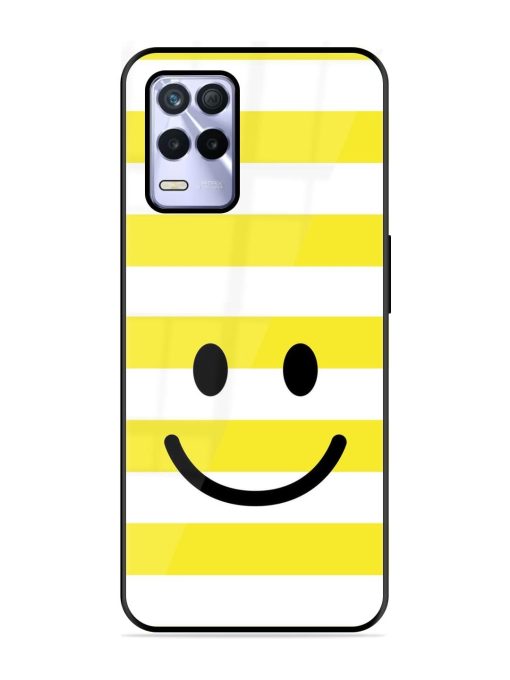 Smiling Stripes Glossy Soft Edge Case for Realme 8S (5G) Chachhi