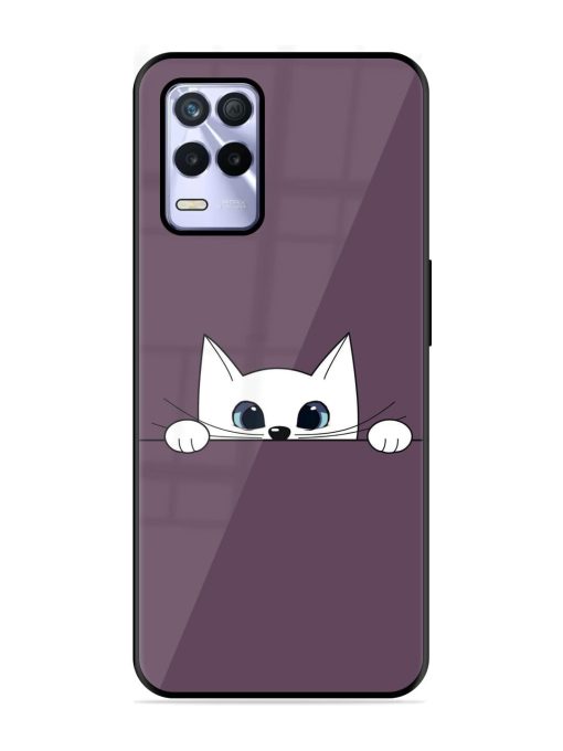 Peek-A-Boo Kitty Glossy Soft Edge Case for Realme 8S (5G) Chachhi