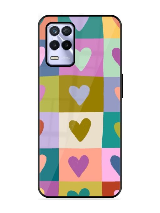 Box Of Hearts Glossy Soft Edge Case for Realme 8S (5G) Chachhi