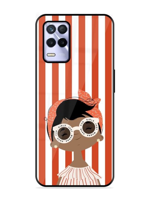 Girls Just Wanna Have Fun Glossy Soft Edge Case for Realme 8S (5G) Chachhi