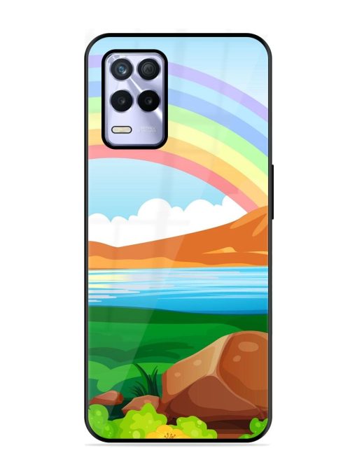 Rainbow Over The Lake Glossy Soft Edge Case for Realme 8S (5G) Chachhi