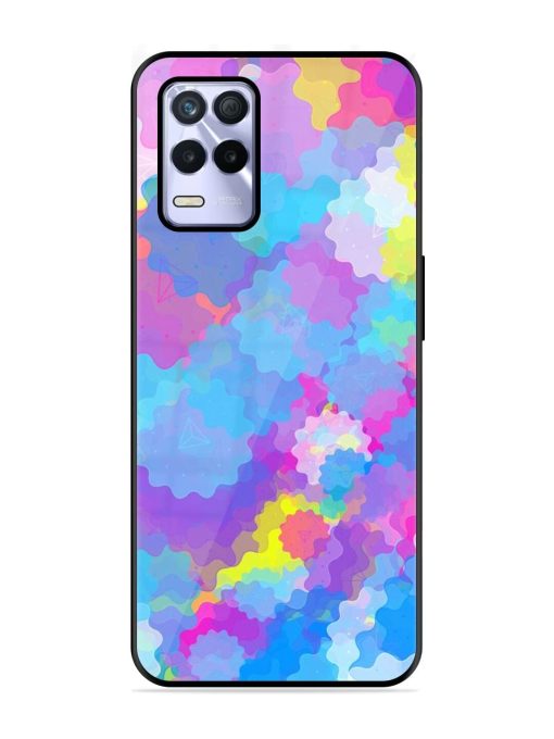 Psychedelic Cloud Burst Glossy Soft Edge Case for Realme 8S (5G) Chachhi