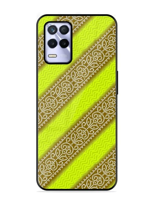 Golden Bandana Bliss Glossy Soft Edge Case for Realme 8S (5G) Chachhi