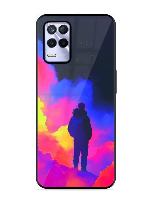 Cosmic Wanderer Glossy Soft Edge Case for Realme 8S (5G) Chachhi