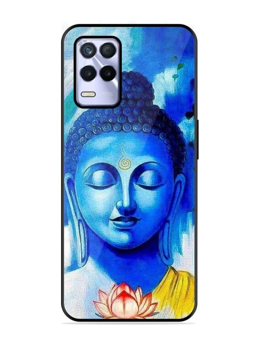 Serene Buddha With Lotus Glossy Soft Edge Case for Realme 8S (5G) Chachhi