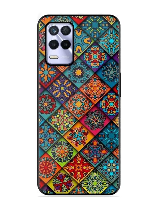 Patchwork Mandala Mosaic Glossy Soft Edge Case for Realme 8S (5G) Chachhi