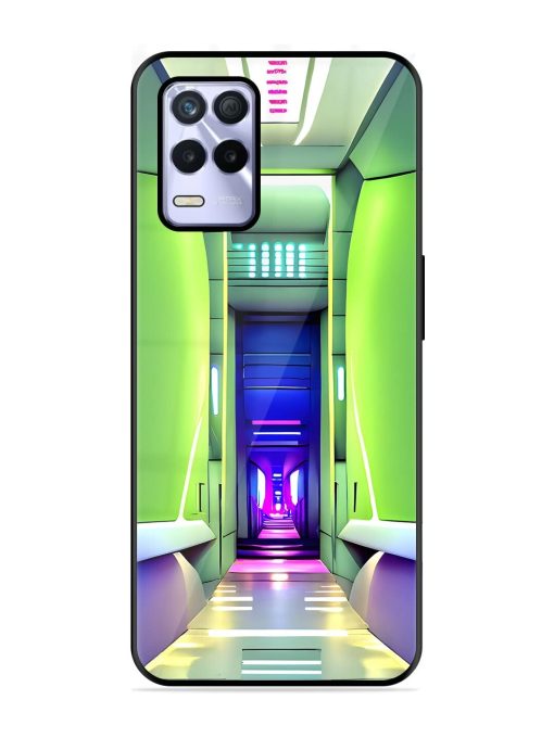 Neon Corridor Glossy Soft Edge Case for Realme 8S (5G) Chachhi