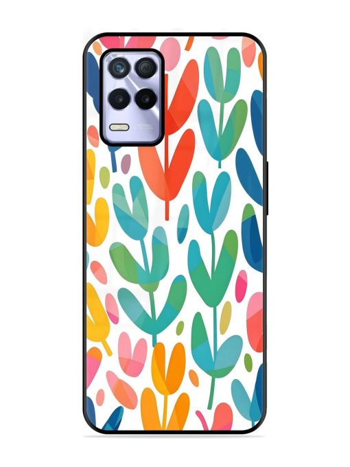 Rainbow Of Blooms Glossy Soft Edge Case for Realme 8S (5G) Chachhi