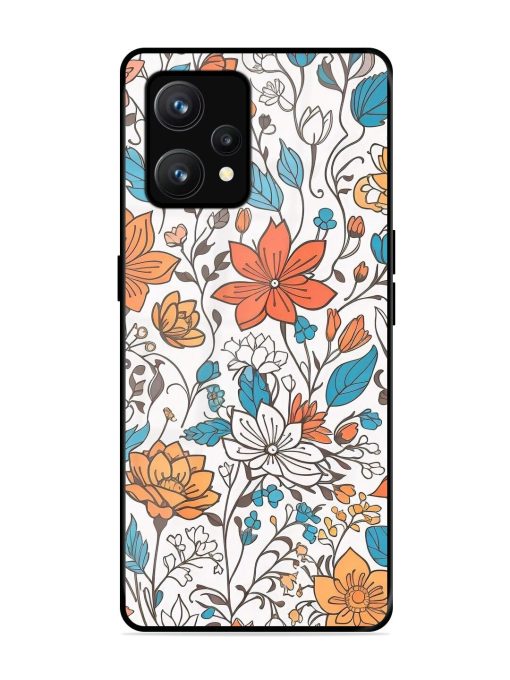 Floral Symphony Glossy Soft Edge Case for Realme 9 (4G) Chachhi