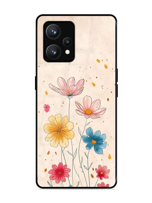 Delicate Bloom Glossy Soft Edge Case for Realme 9 (4G) Chachhi