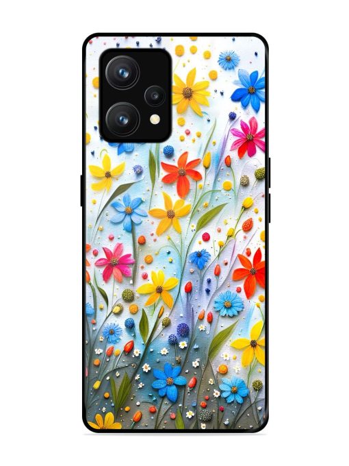 Vibrant Floral Glossy Soft Edge Case for Realme 9 (4G) Chachhi