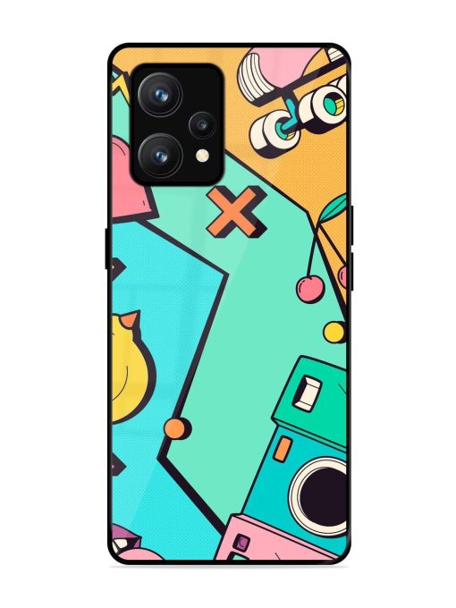 Retro Remix Glossy Soft Edge Case for Realme 9 (4G) Chachhi