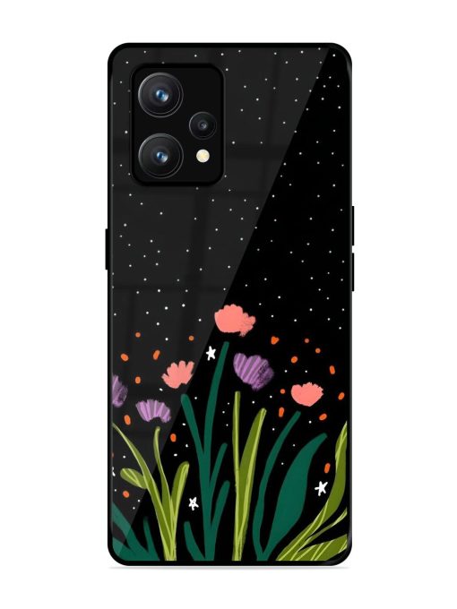 Midnight Bloom Glossy Soft Edge Case for Realme 9 (4G)