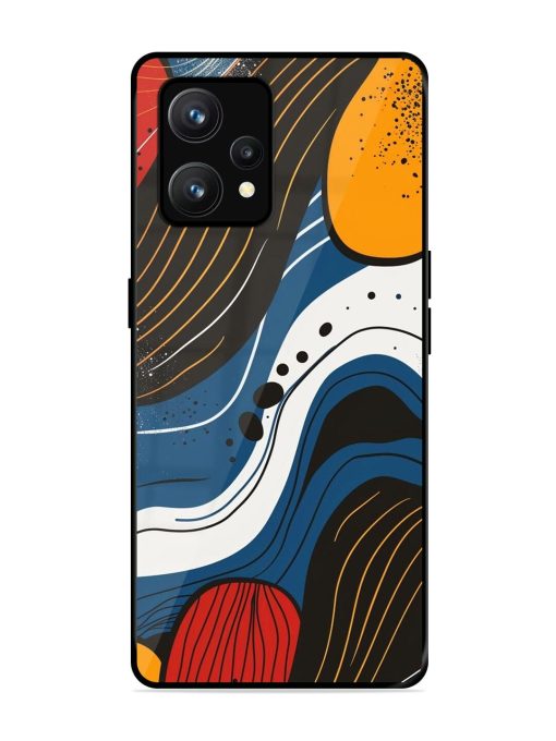 Abstract Expression Glossy Soft Edge Case for Realme 9 (4G) Chachhi