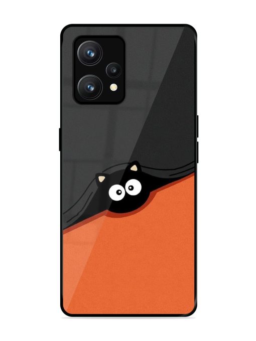 Peek-A-Boo Kitty Glossy Soft Edge Case for Realme 9 (4G) Chachhi