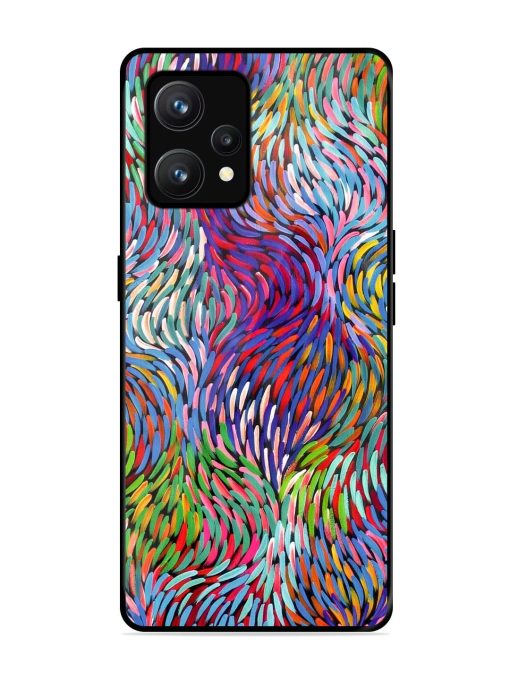 Vibrant Waves Glossy Soft Edge Case for Realme 9 (4G) Chachhi