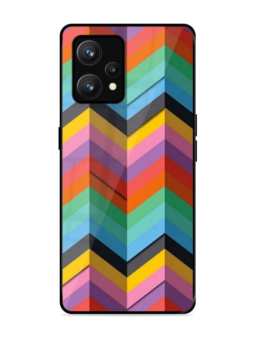 Colorful Zigzag Glossy Soft Edge Case for Realme 9 (4G) Chachhi