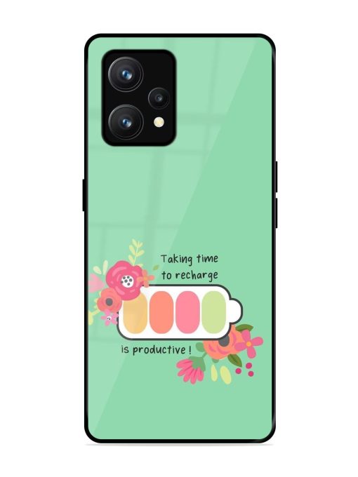 Recharge And Bloom Glossy Soft Edge Case for Realme 9 (4G) Chachhi