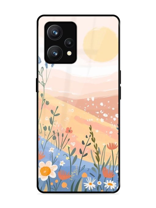 Golden Hour Blooms Glossy Soft Edge Case for Realme 9 (4G) Chachhi