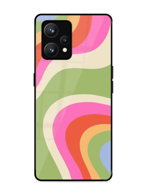 Wavy Rainbow Wonderland Glossy Soft Edge Case for Realme 9 (4G)