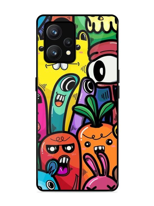 Whimsical Doodle Chaos Glossy Soft Edge Case for Realme 9 (4G) Chachhi