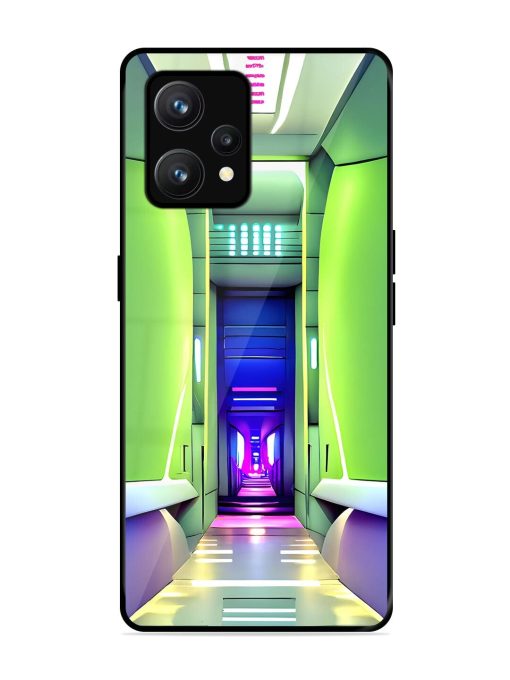 Neon Corridor Glossy Soft Edge Case for Realme 9 (4G) Chachhi