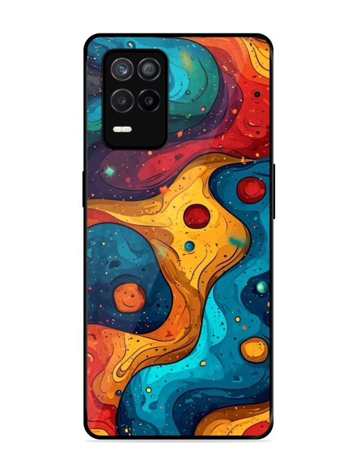 Cosmic Swirl Glossy Soft Edge Case for Realme 9 (5G) Chachhi