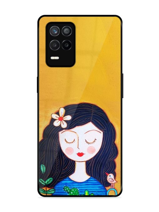 Girl Illustration Glossy Soft Edge Case for Realme 9 (5G) Chachhi