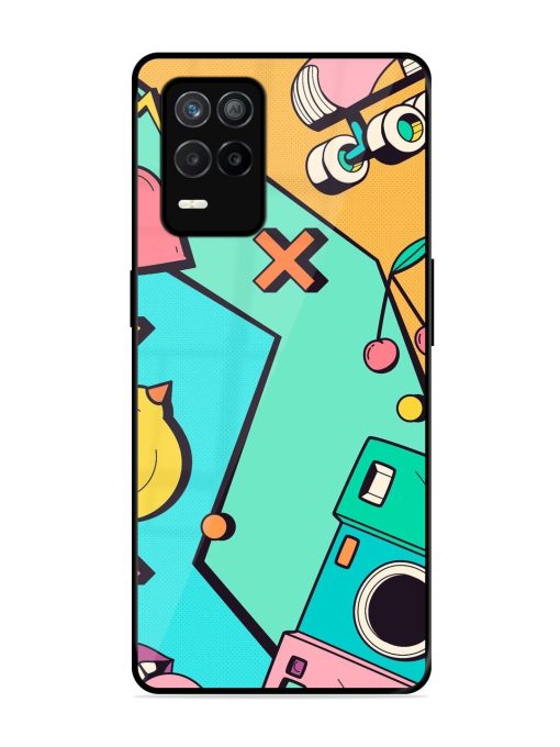 Retro Remix Glossy Soft Edge Case for Realme 9 (5G) Chachhi