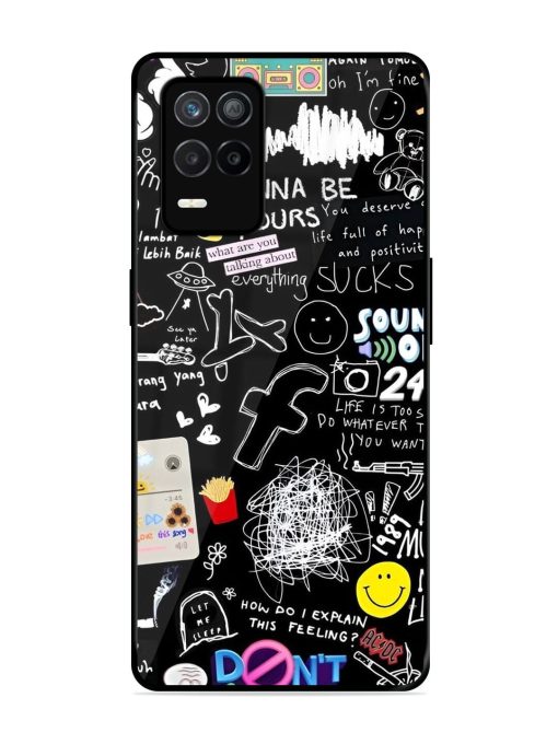 Doodle Diary Glossy Soft Edge Case for Realme 9 (5G) Chachhi