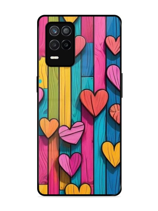 Rainbow Of Hearts Glossy Soft Edge Case for Realme 9 (5G) Chachhi