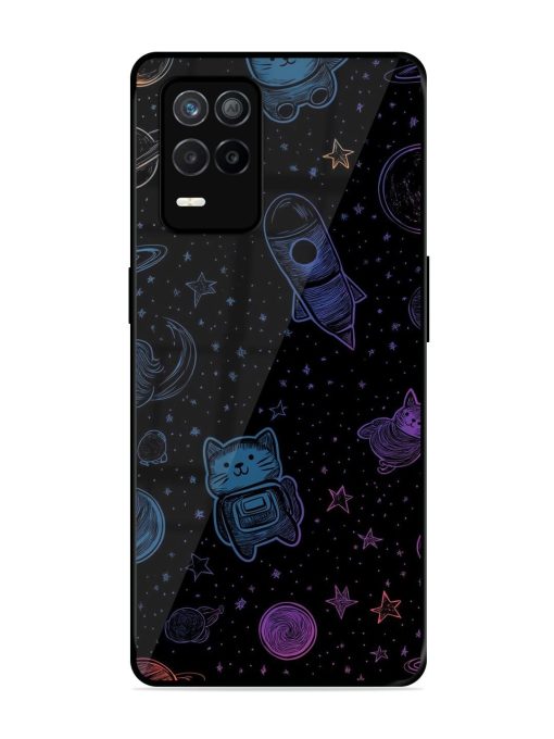 Cosmic Cat Chaos Glossy Soft Edge Case for Realme 9 (5G) Chachhi