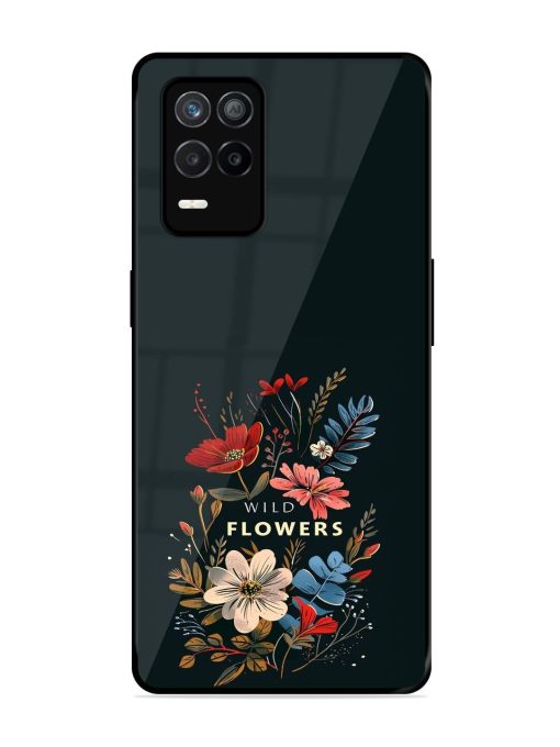 Dark Floral Glossy Soft Edge Case for Realme 9 (5G) Chachhi