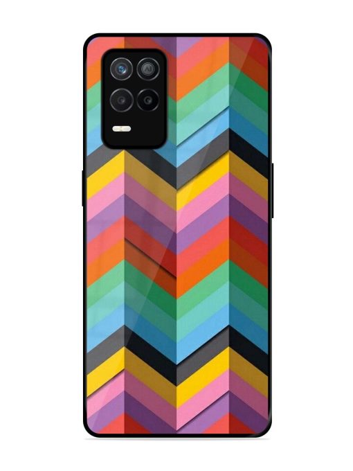 Colorful Zigzag Glossy Soft Edge Case for Realme 9 (5G) Chachhi