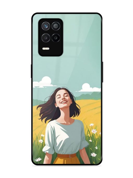 Girl Graffiti Glossy Soft Edge Case for Realme 9 (5G) Chachhi