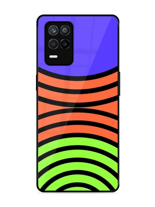 Psychedelic Stripe Symphony Glossy Soft Edge Case for Realme 9 (5G) Chachhi