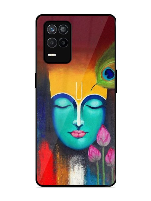 Divine Tranquility: The Face Of Krishna Glossy Soft Edge Case for Realme 9 (5G) Chachhi