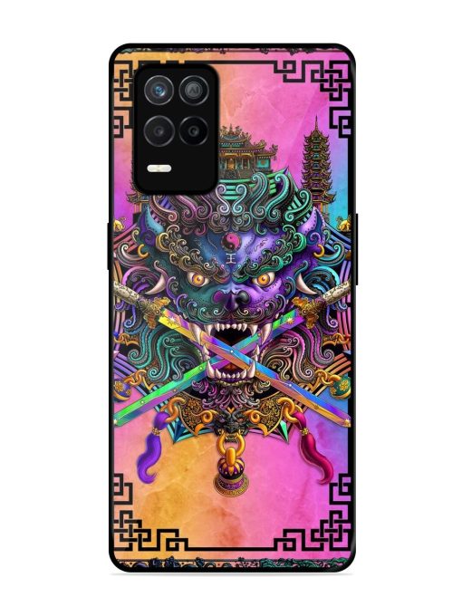 Psychedelic Fu Dog Tapestry Glossy Soft Edge Case for Realme 9 (5G) Chachhi