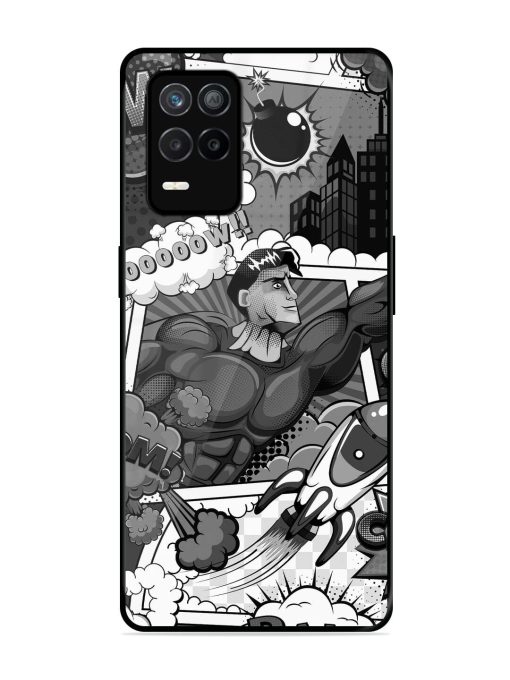 Comic Book Chaos Glossy Soft Edge Case for Realme 9 (5G) Chachhi