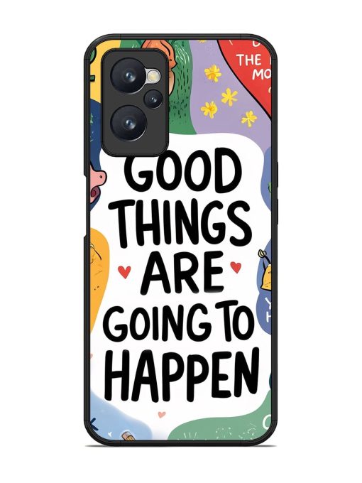 Uplifting Scribbles Glossy Soft Edge Case for Realme 9I (4G)