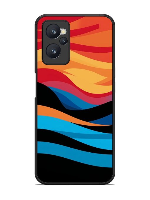 Blazing Currents Glossy Soft Edge Case for Realme 9I (4G)