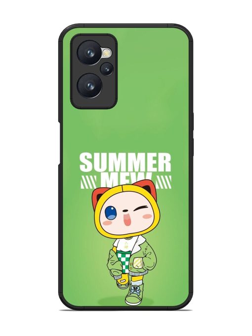 Purrfect Summer Glossy Soft Edge Case for Realme 9I (4G)