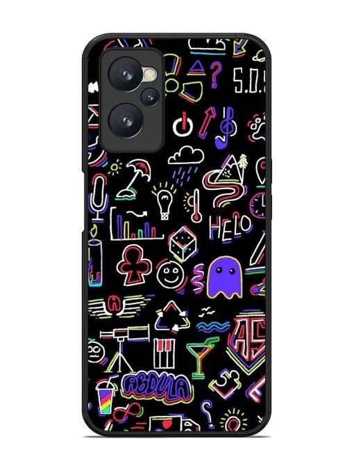 Neon Doodle Glossy Soft Edge Case for Realme 9I (4G)