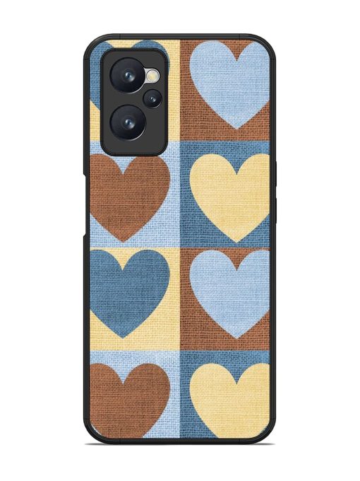 Hearts On Canvas Glossy Soft Edge Case for Realme 9I (4G)