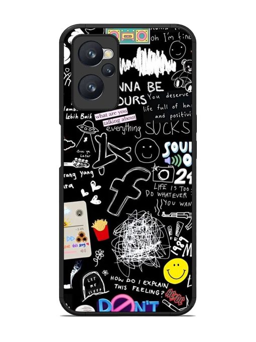 Doodle Diary Glossy Soft Edge Case for Realme 9I (4G)