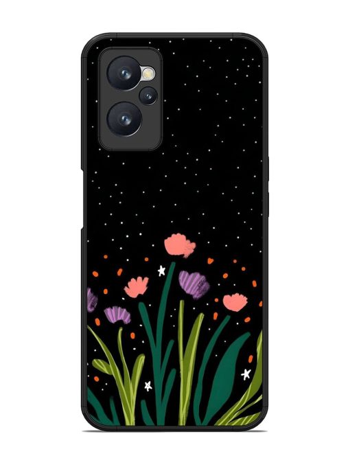 Midnight Bloom Glossy Soft Edge Case for Realme 9I (4G)