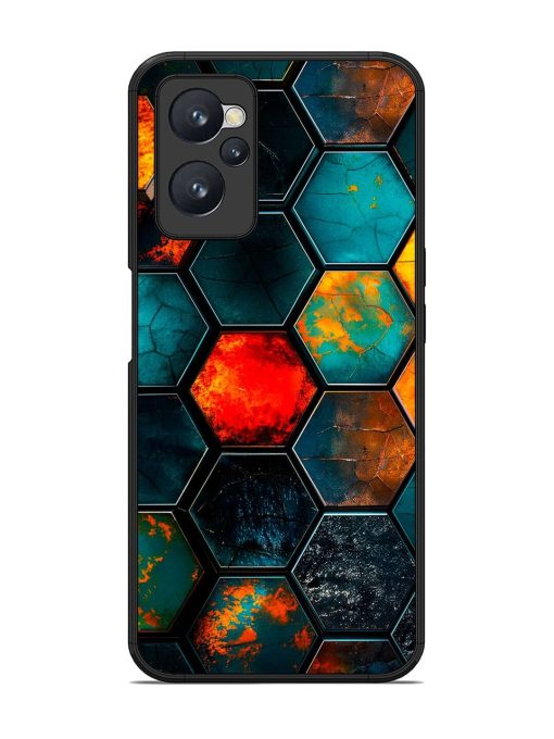 Hexagon Hive Glossy Soft Edge Case for Realme 9I (4G)