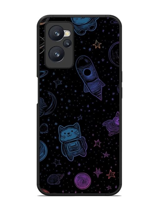 Cosmic Cat Chaos Glossy Soft Edge Case for Realme 9I (4G)