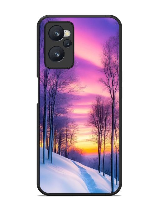 Winter'S Purple Haze Glossy Soft Edge Case for Realme 9I (4G)